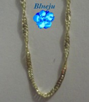 Gargantilha entrelaçada banhada a ouro